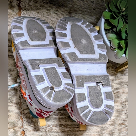 FARM RIO Multicolored Beaded Platform Sneakers - Picture 5 of 5